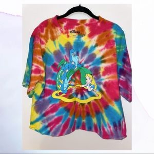 🍄 Alice in Wonderland Tiedye Crop T-shirt 🍄